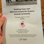 AWARDED FLUSHING TOWN HALL GRANT FOR 2023